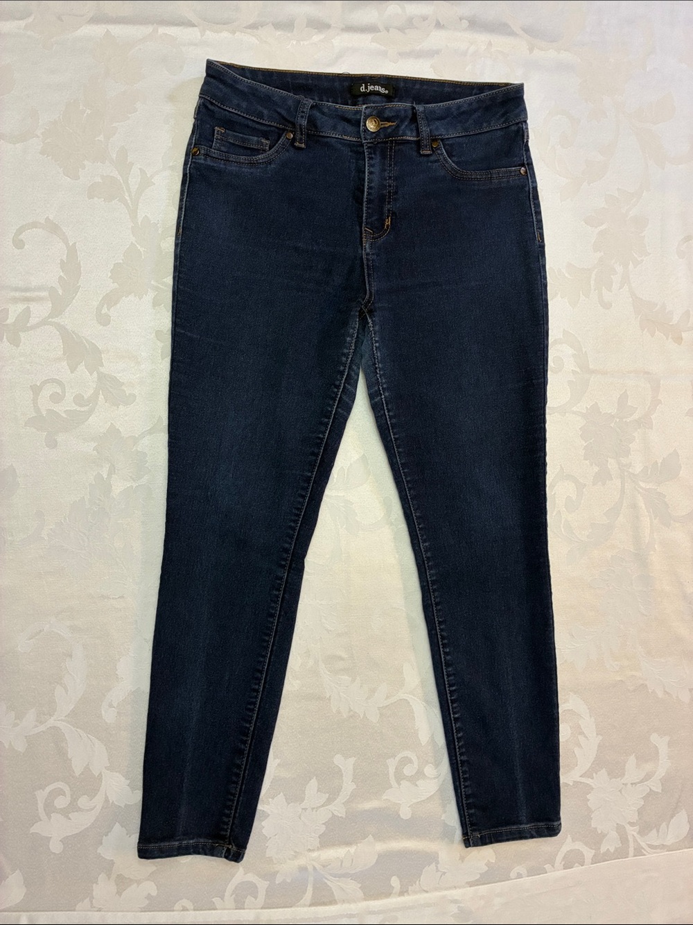 d. jeans Women's Dark Indigo Skinny Jeans, W29, Size 8